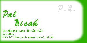pal misak business card