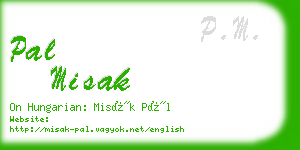 pal misak business card